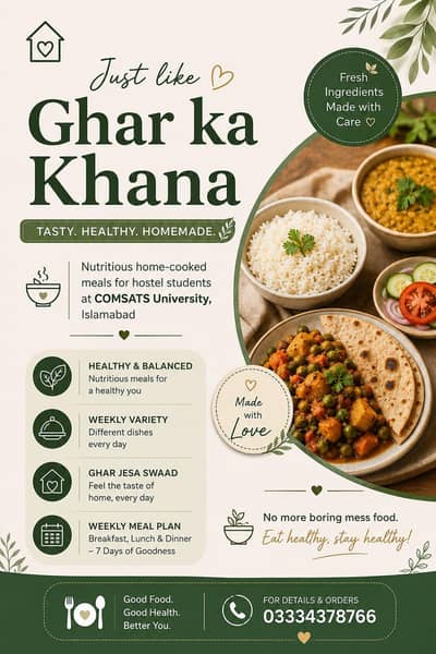 Homemade Fresh and healthy food