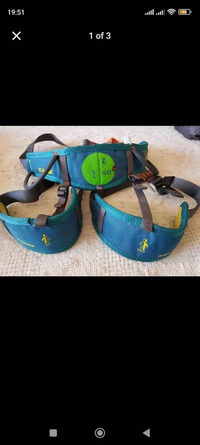 Climbing harness for teenage