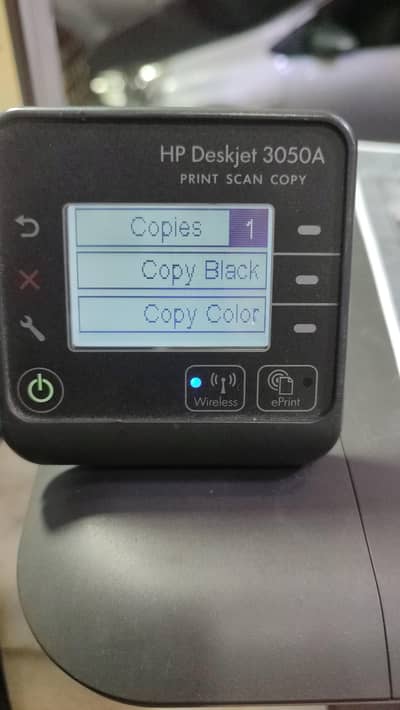 hp Deskjet 3050a wifi all in one printer print scan copy color black