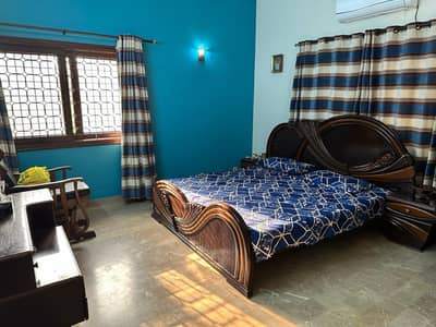 Sheesham Double Bed with Side Table with Dresser and Mattress