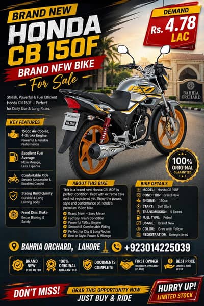 Brand New Bike For Sale (CB-150)