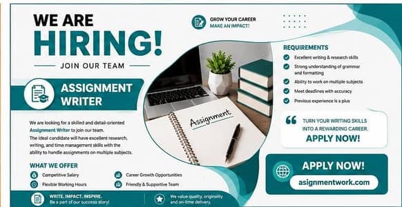 Assignment Work – Online Hiring | Work From Home / Job  Title
