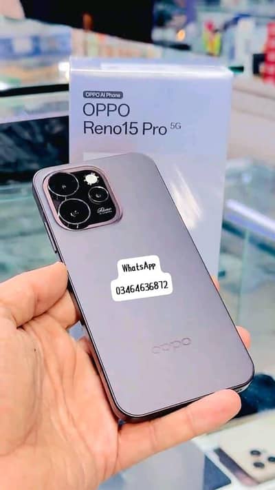 OPPO Reno 15 Pro12/512GB PTA approved full box delivery all Pakistan