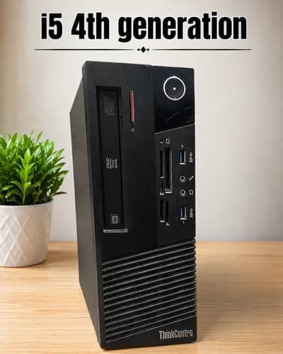 Lenovo i5 4th Gen PC + 14 Inch Dell LED | 8GB RAM | Complete Setup
