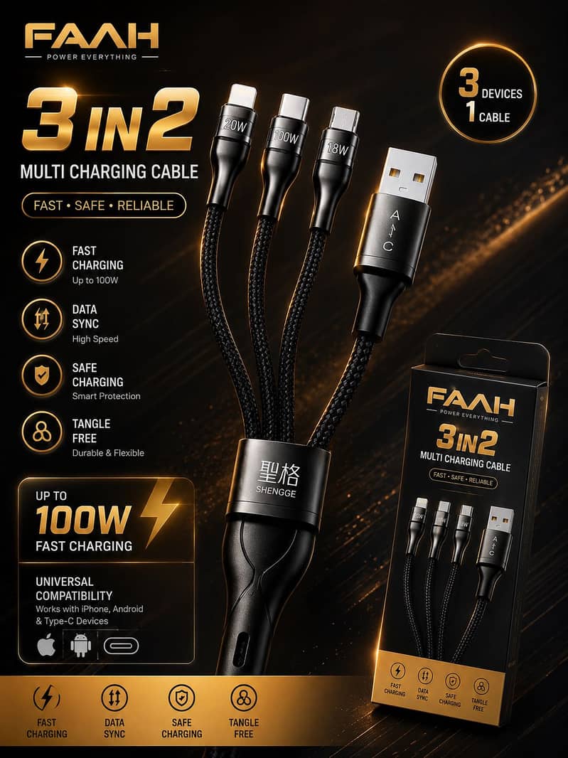 3 in 2 cable. 0