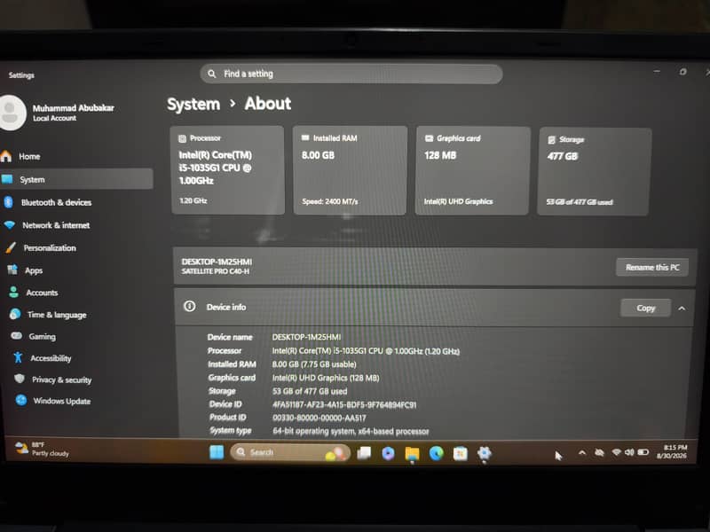 Dynabook Satellite Pro 3