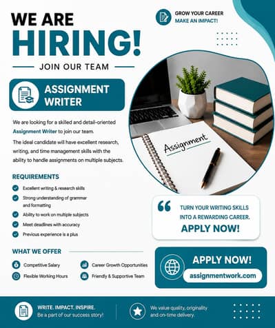 Assignment Work – Online Hiring | Work From Home / Job  Title