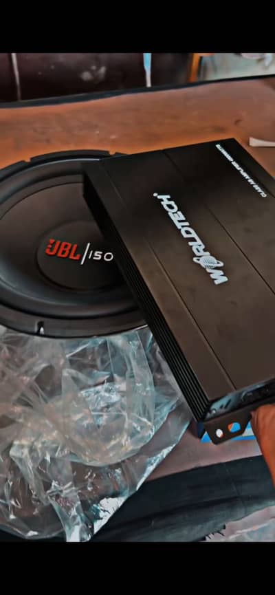 JBL subwoofer and warldTech. M