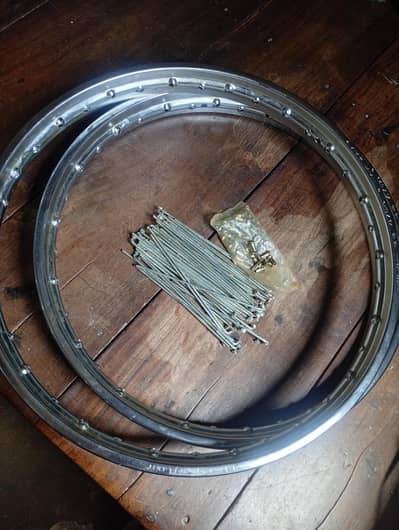 ARAYA Rims Set 17" - Brand New + Spokes & Nipples Included