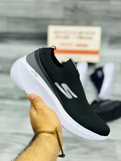 Shoes Skechers Black White