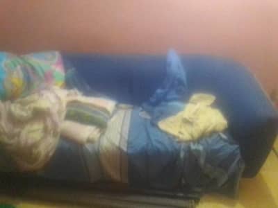 sofa set & wood alamari
