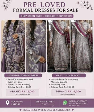 Embroidered Dress For Sale