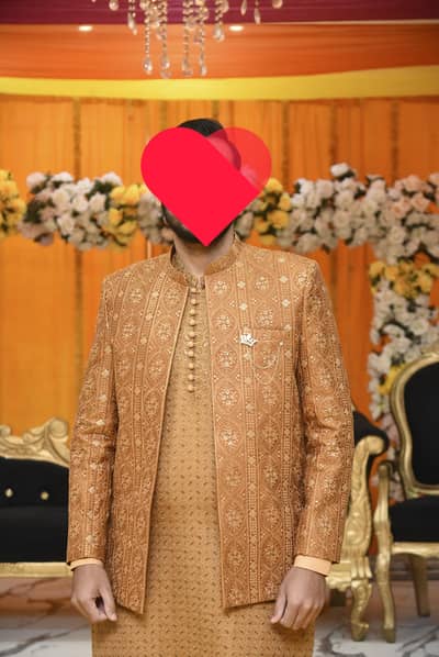 Mehndi kurta shalwar aor princecoat for sale just 3 hours use
