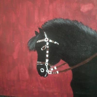 Horse painting handmade nice painting