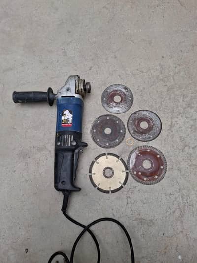 Angle Grinder With Tile & Marble Cutting Machine