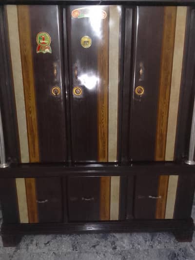 3 door iron wardrobe