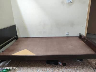 Single bed urgent sale with mattress