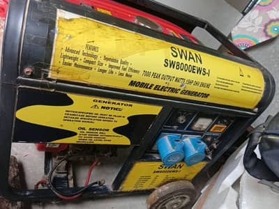 SWAN SW8000EWS-I Generator | Petrol + Gas |100% Copper Copper|4000W