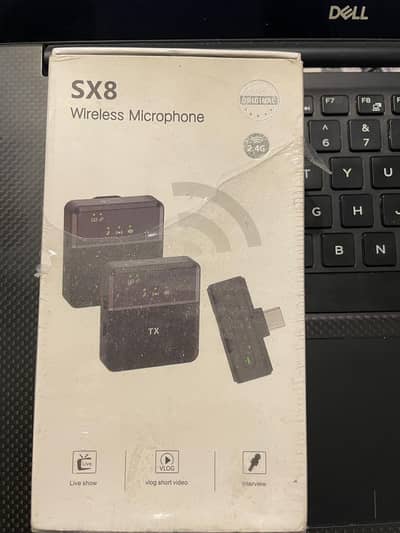 New SX8 Type-C/iPhone Dual Professional Lavalier Wireless Microphone