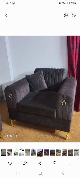 6 setaer sofa set with centre table