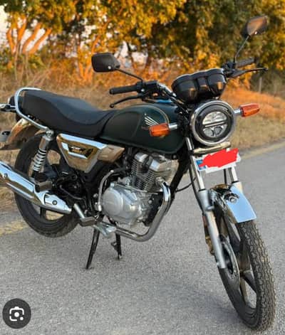 honda cg 150 matte green