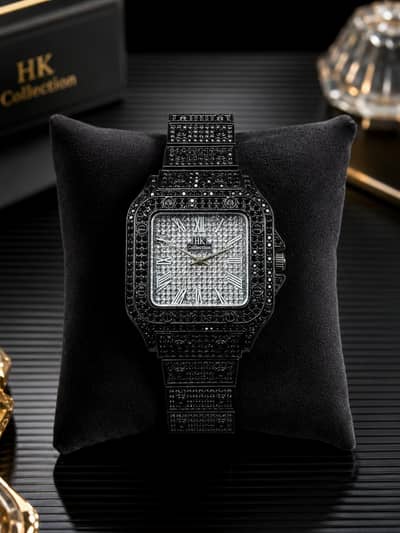Black diamond luxury men,s watch