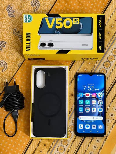 Villaon V50s + YoLo Youpod Aria Earbuds-->  (Mobile with YoLo Earbuds)