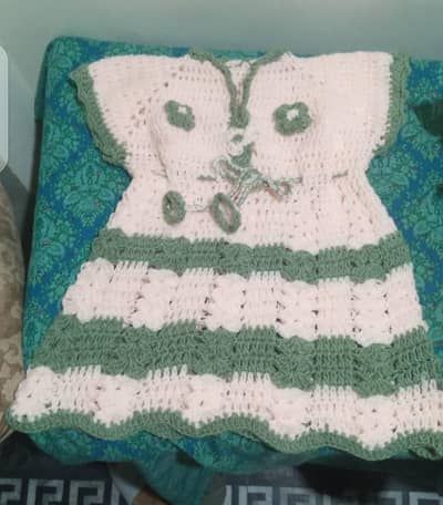 crochet Frock and hair band