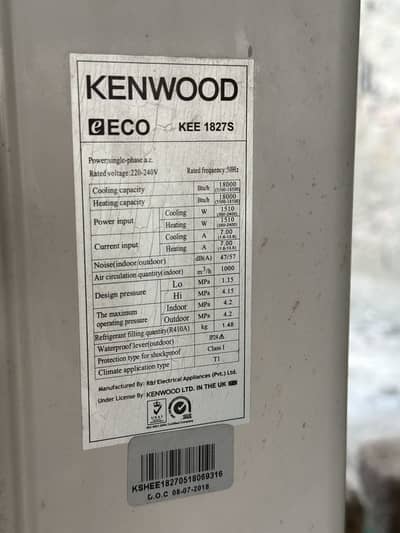 KENWOOD eECO 1.5 TON INVERTER AC - POWERFULL COOLING/price kam kr de g