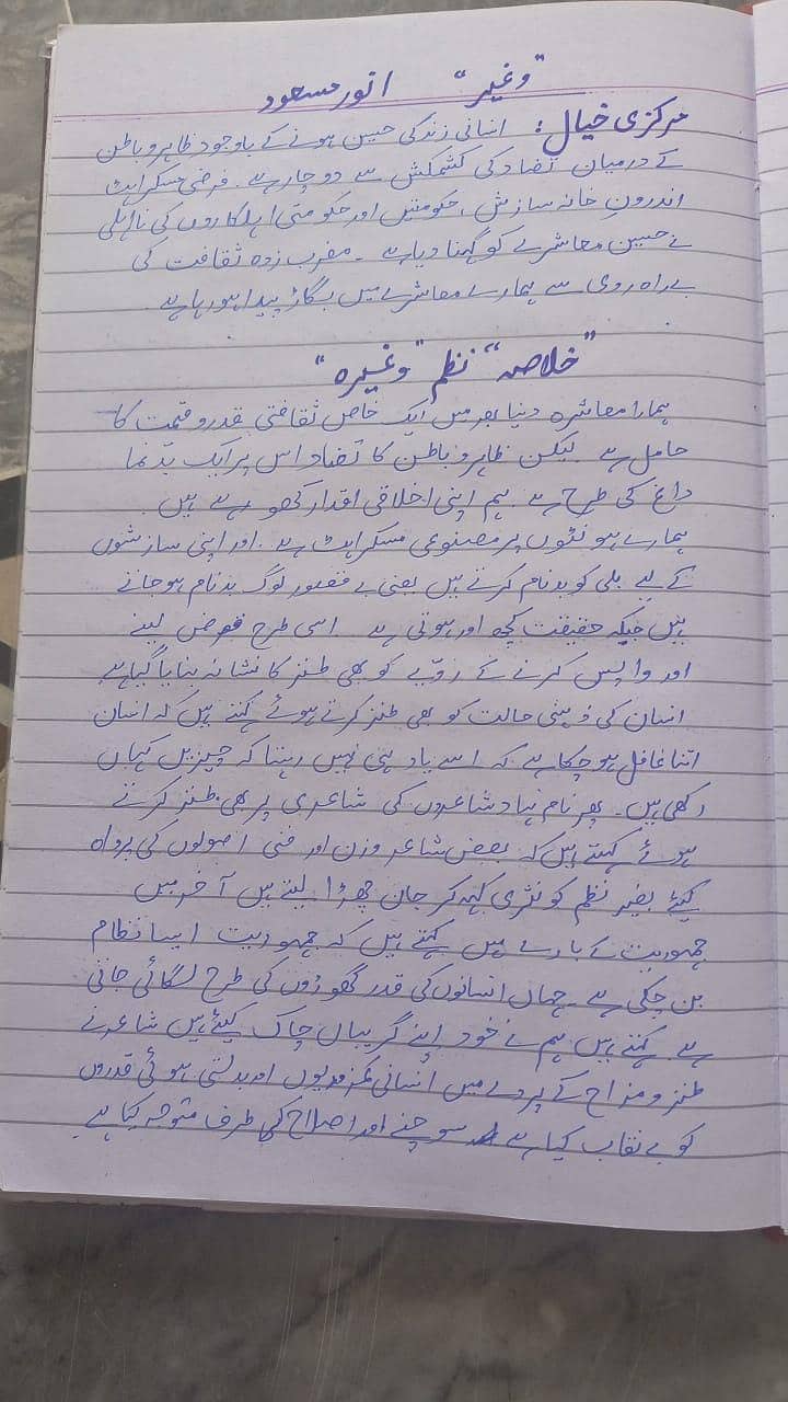 Aiou assignment writing 0
