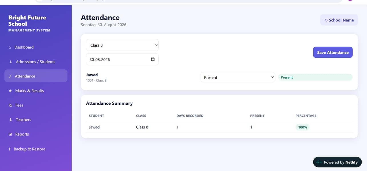 Complete School Management Software Website 2