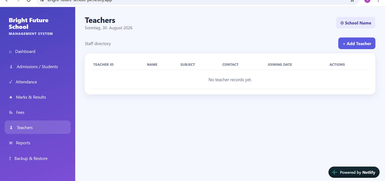 Complete School Management Software Website 5