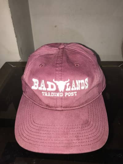 BAD LANDS Trading Post Vintage Style Maroon Cap