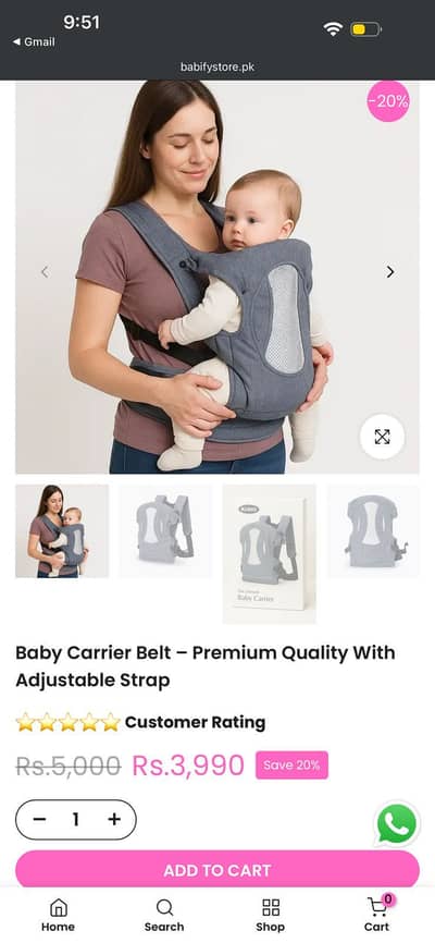 Kidzo baby carrier