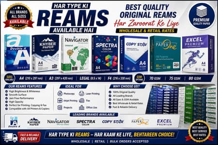 Photocopy reams available