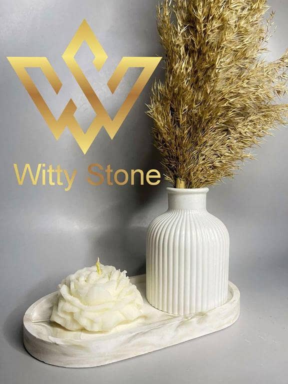 Peony Candle Tray Vase Set Home Scents Aromatherapy Home Decoration Ideas | Witty Stone