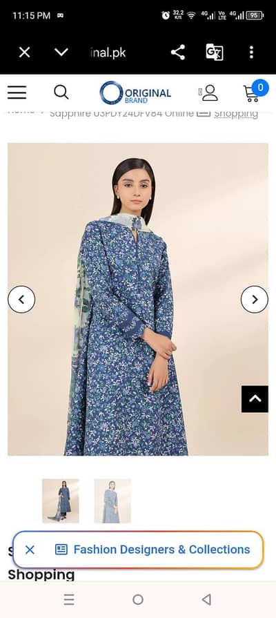 original sapphire outlet article 3pc lawn
