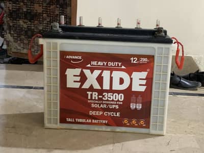 Exide TR-3500 12v new jesi battery hai boht acha backup hai