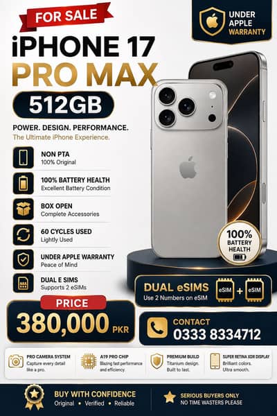 Apple iPhone 17 Pro Max 512 gb white box open