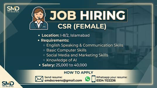 Female Customer Support Representative CSR