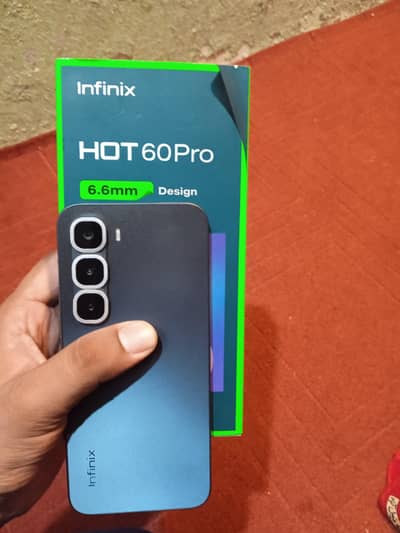 Infinix hot 60 pro 8/128gb complete box amoled display