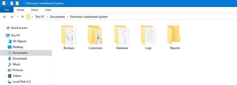 Electronic Installment System 6