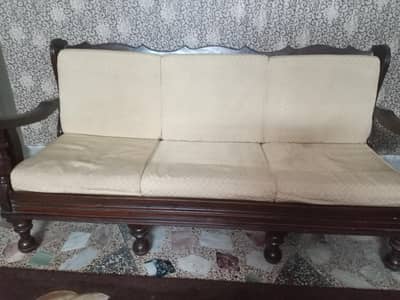 solid wooden sofa