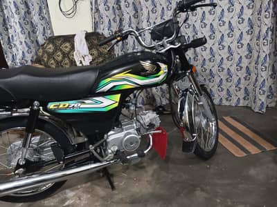 Honda CD 70 2023 model applied for good condition (03025424537)
