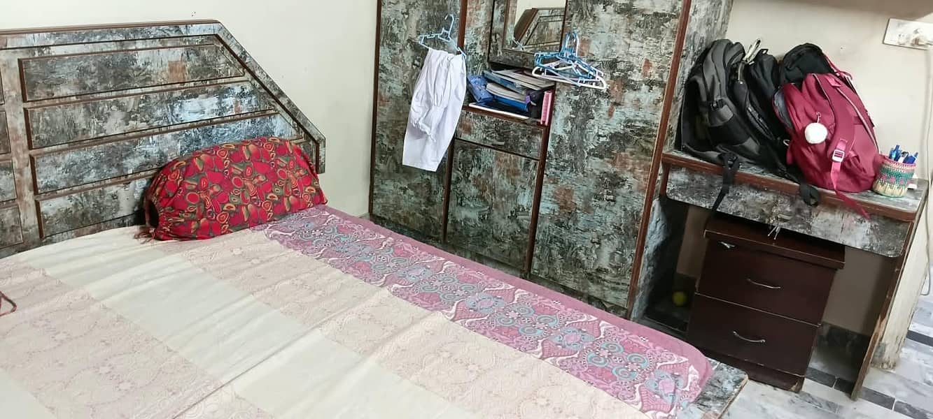 A very string Double bed with side tables 1