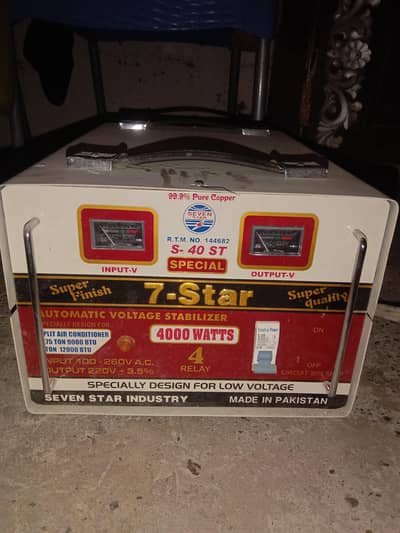 voltage stabilizer 4000 watts