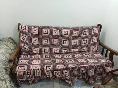 5 seater wood sofa set