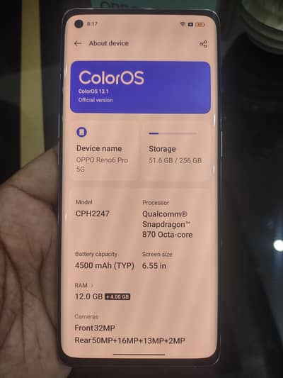 OPPO Reno6 Pro Plus (NON PTA)