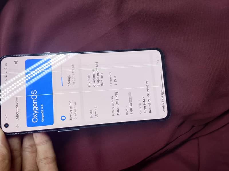 One Plus 9 5g 4
