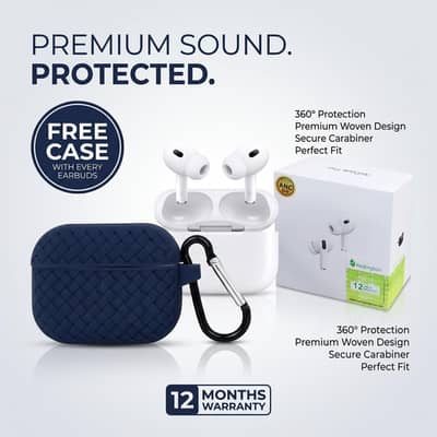 Wireless Earbuds + FREE Premium Protective Case + Rs. 1,299